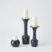 Global Views Black Globe Candle Holder