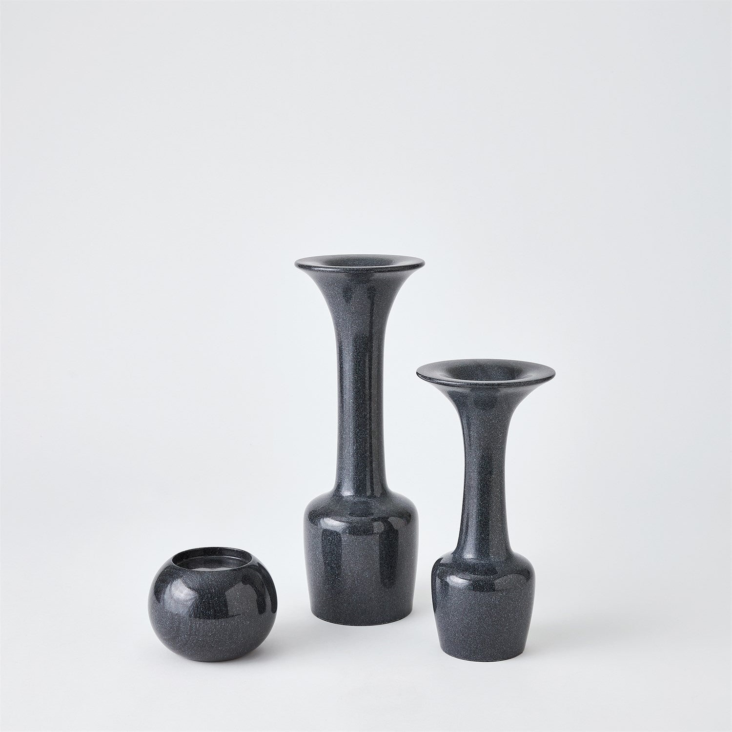 Global Views Black Globe Candle Holder