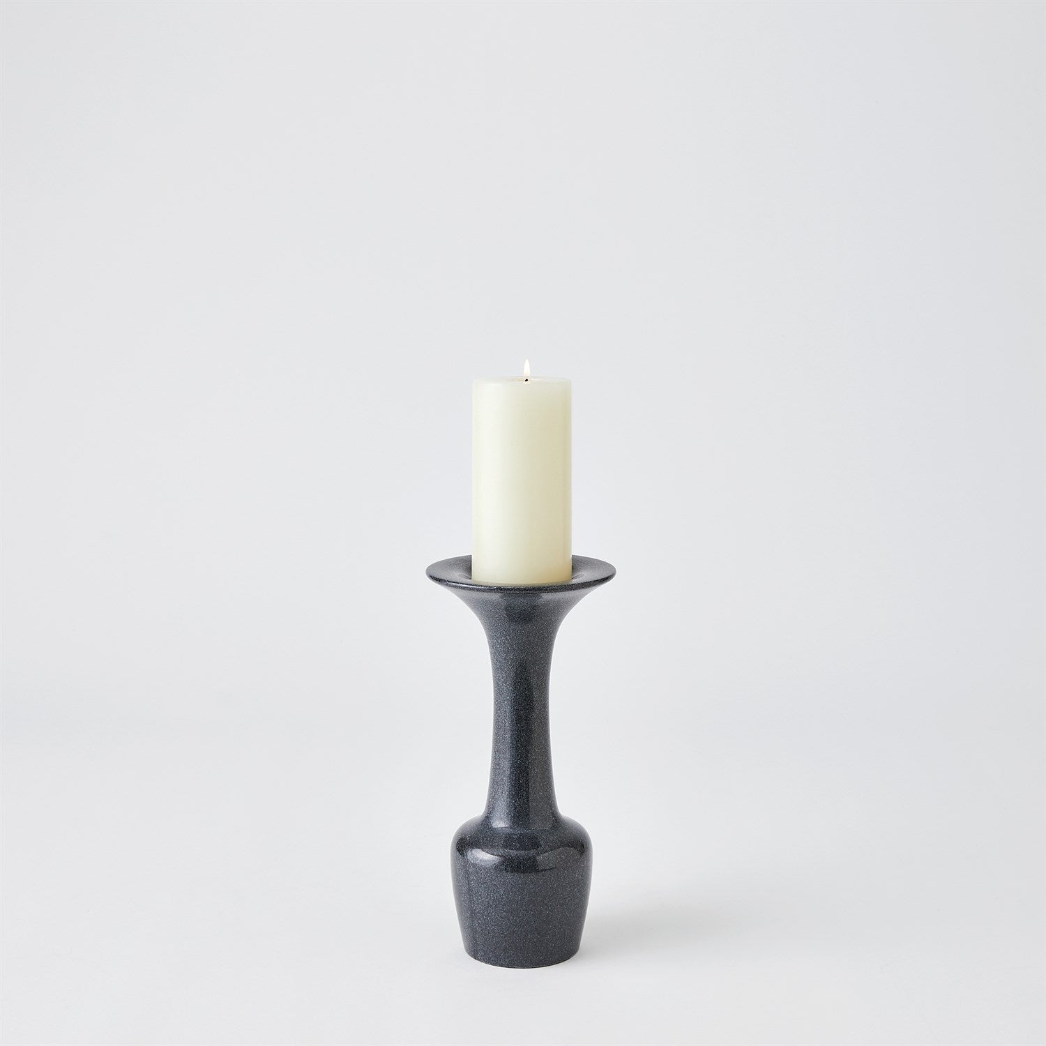 Global Views Black Calyx Candle Holder
