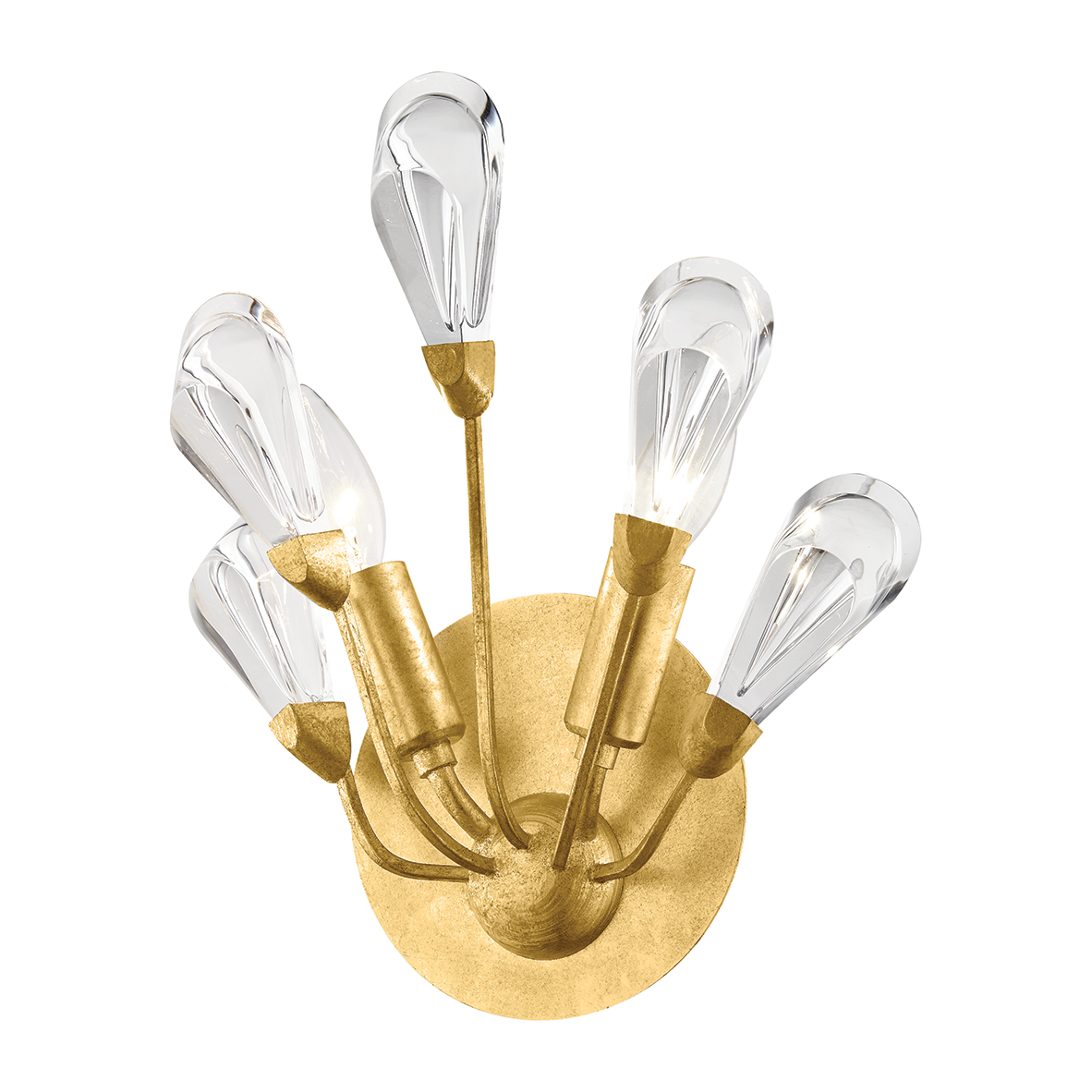 Hudson Valley Lighting Tulip 2 Light 8.75 inch Gold Leaf Wall Sconce Wall Light Clearance