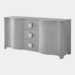 Global Views Grey Toile Linen Credenza