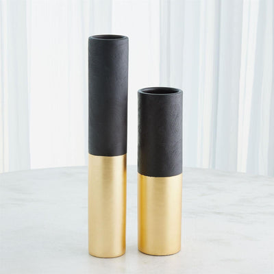 Global Views Collins Matte Black Vase