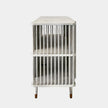 Global Views Arbor Whitewashed Finish Media Cabinet Clearance