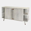 Global Views Arbor Whitewashed Finish Media Cabinet Clearance