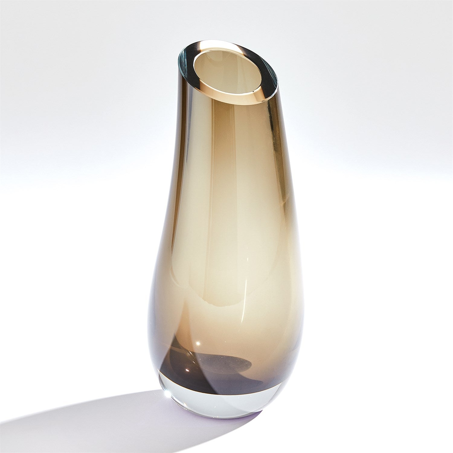 Global Views Smoke Slant Vase