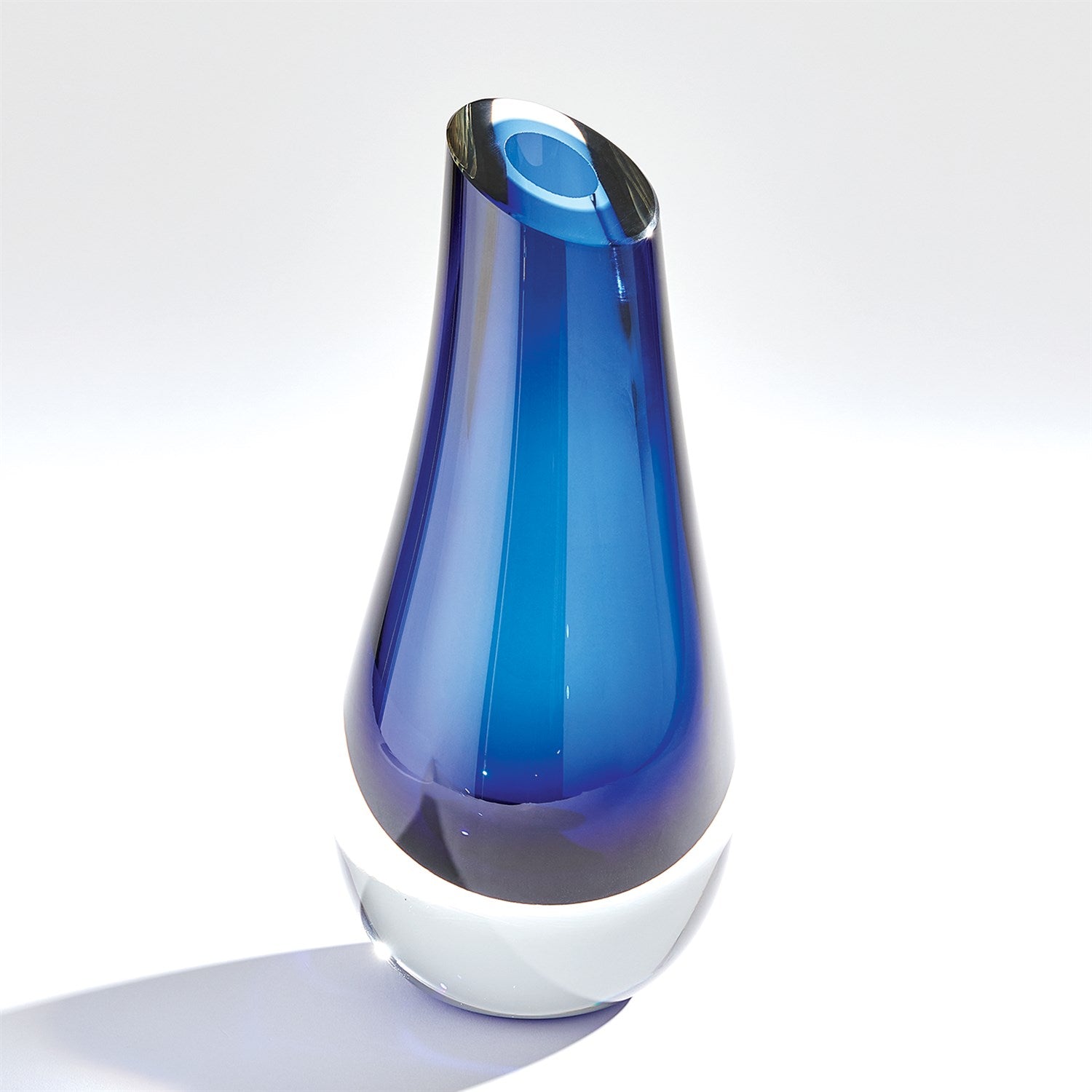 Global Views Blue Slant Vase