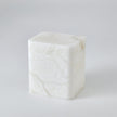 Global Views White Raggio Alabaster Box
