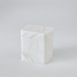 Global Views White Raggio Alabaster Box
