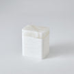 Global Views White Raggio Alabaster Box