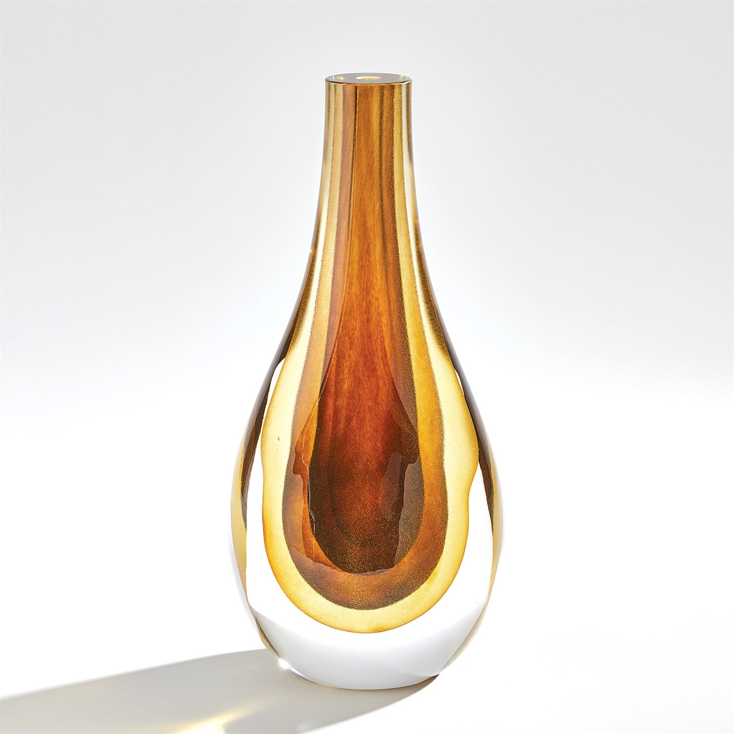 Global Views Amber Gradient Vase