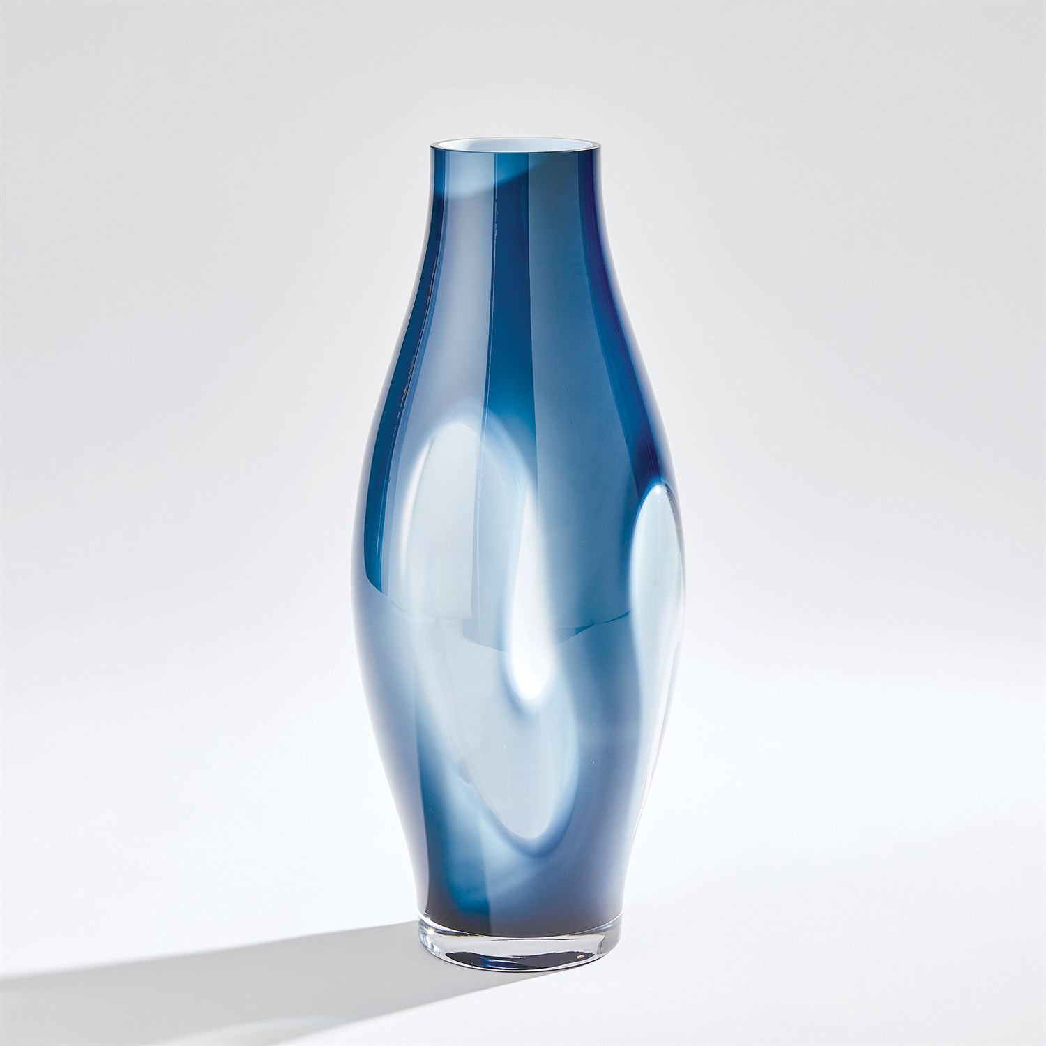 Global Views Night Blue Fly Through Vase
