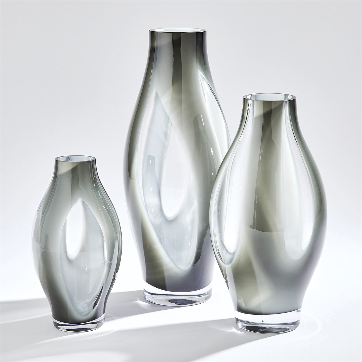 Global Views Grey Fly Through Vase Clearance