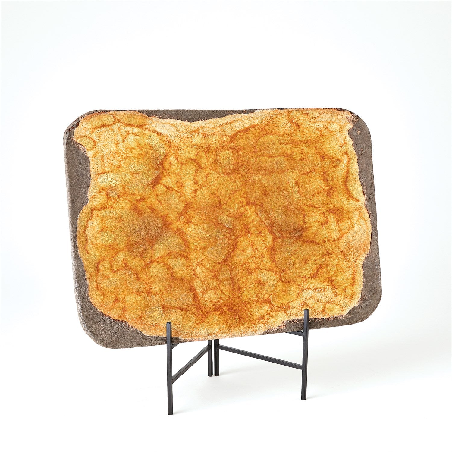 Global Views Monument Platter - Ochre