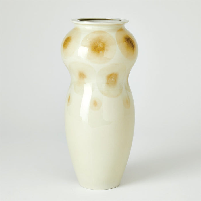 Global Views Spots Vase & Bowl - Taupe Spots