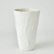 Global Views Matte White Chip Bowl & Vases