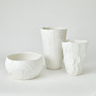 Global Views Matte White Chip Bowl & Vases