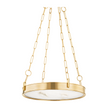 Hudson Valley Lighting Kirby 1 Light 20 inch Aged Brass Chandelier Ceiling Light