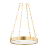 Hudson Valley Lighting Kirby 1 Light 20 inch Aged Brass Chandelier Ceiling Light