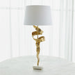 Global Views Brass Twist Lamp