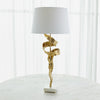 Global Views Brass Twist Lamp