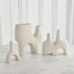 Global Views Matte White Cassel Vase