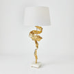 Global Views Brass Twist Lamp