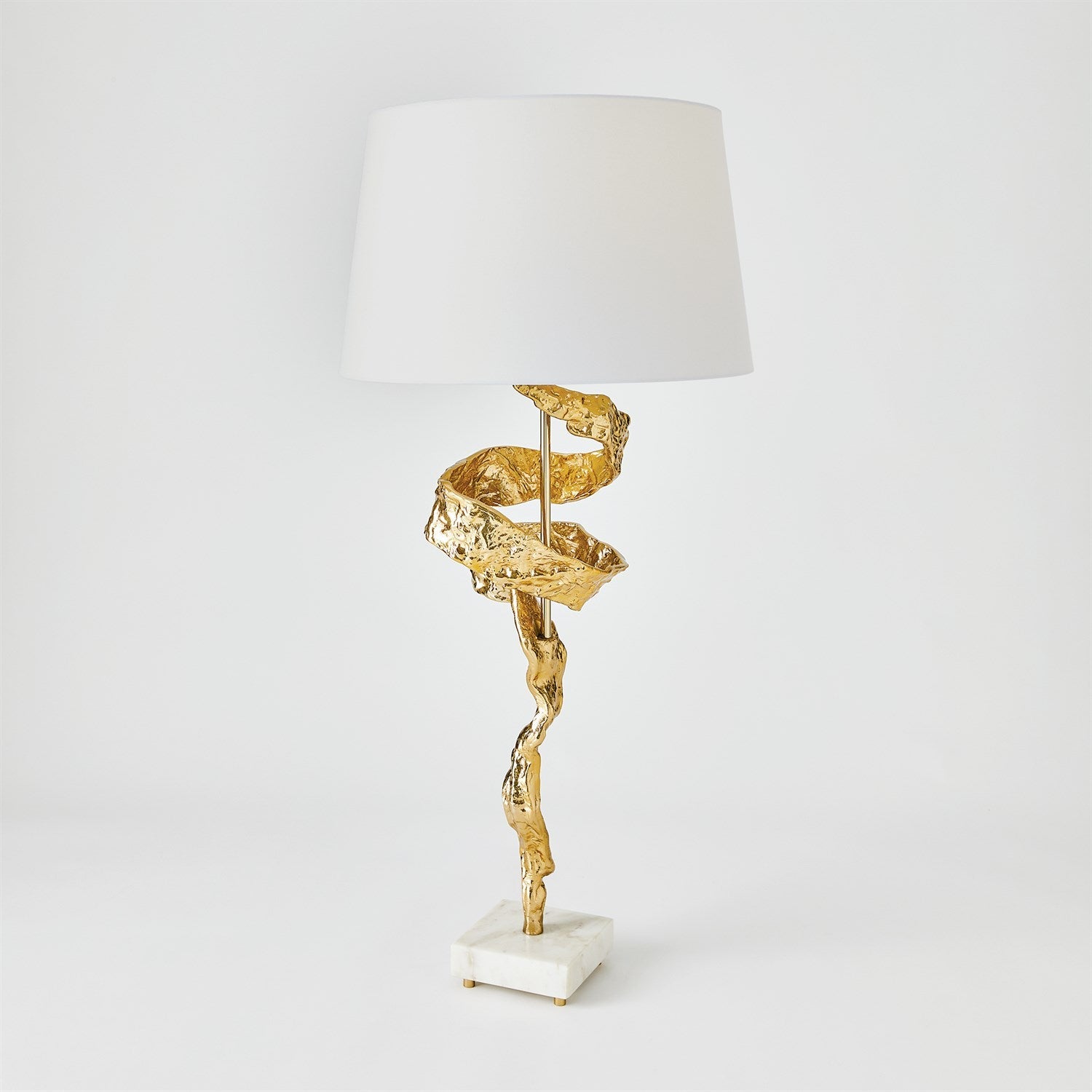 Global Views Brass Twist Lamp