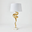 Global Views Brass Twist Lamp