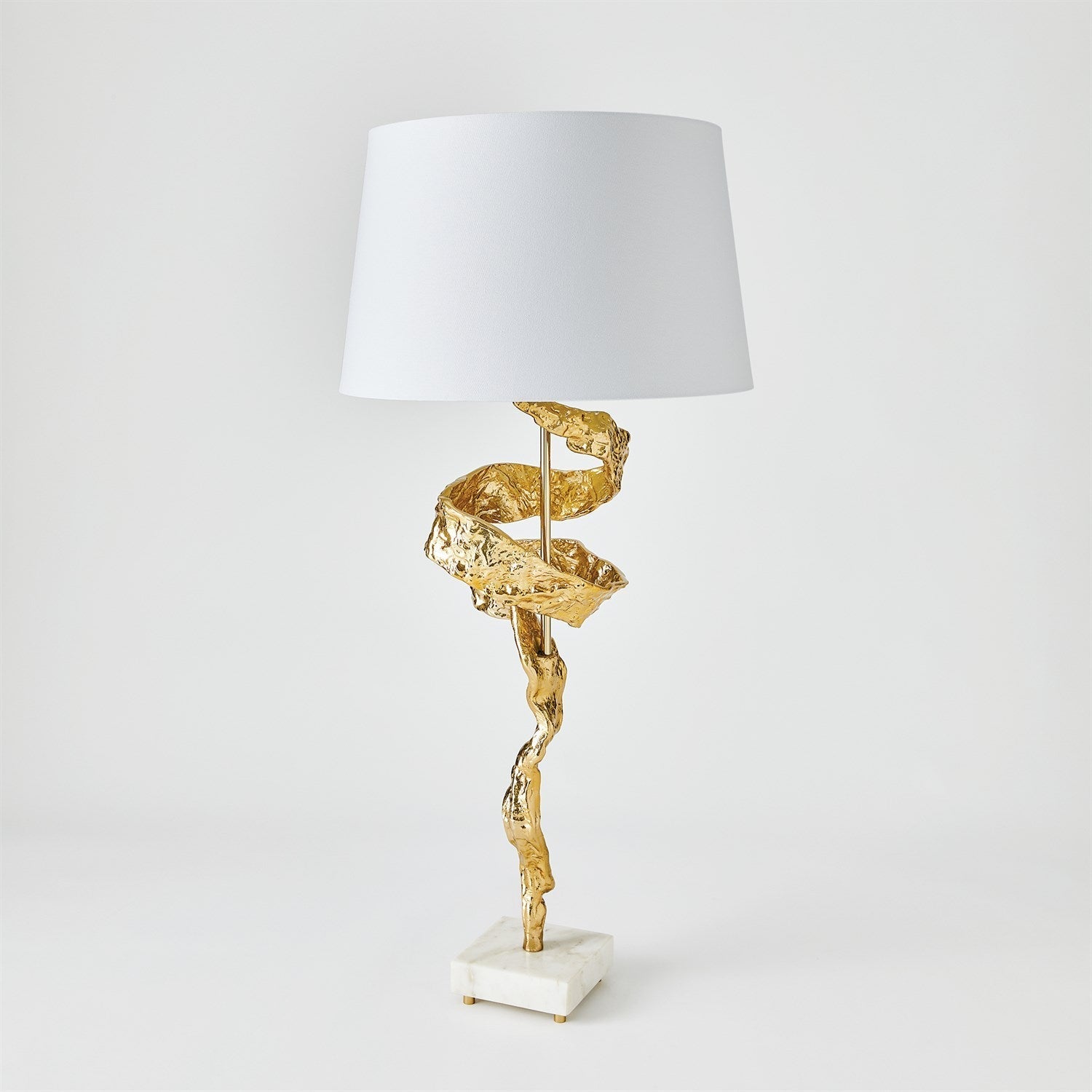 Global Views Brass Twist Lamp