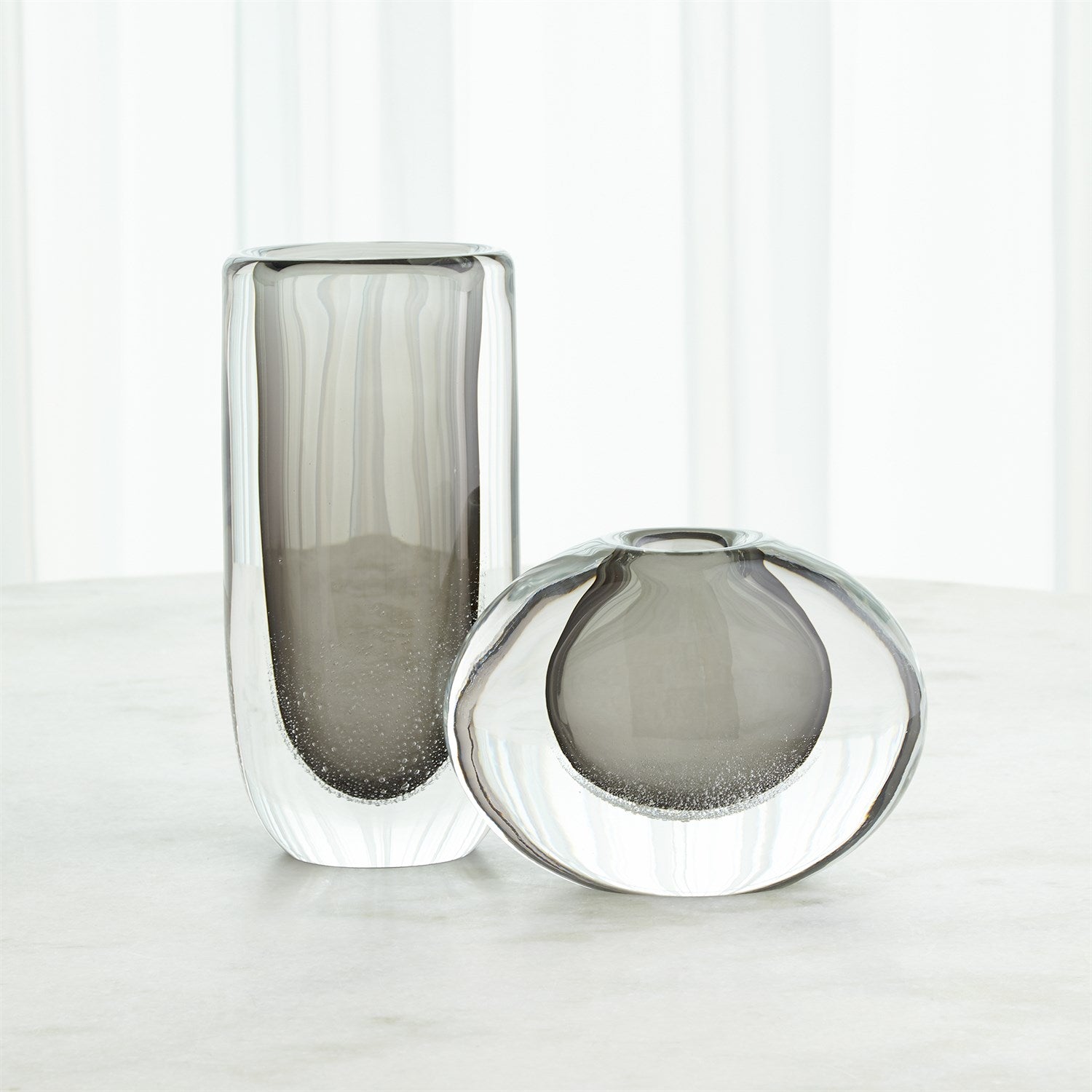 Global Views Grey Micro Bubble Vase