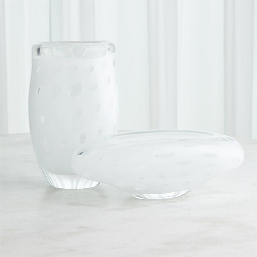 Global Views Netted Bowl & Vase - White