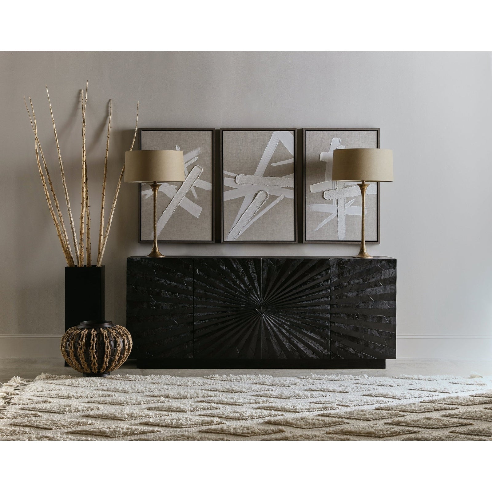 Hooker Furniture Commerce & Market Open Space Entertainment Console