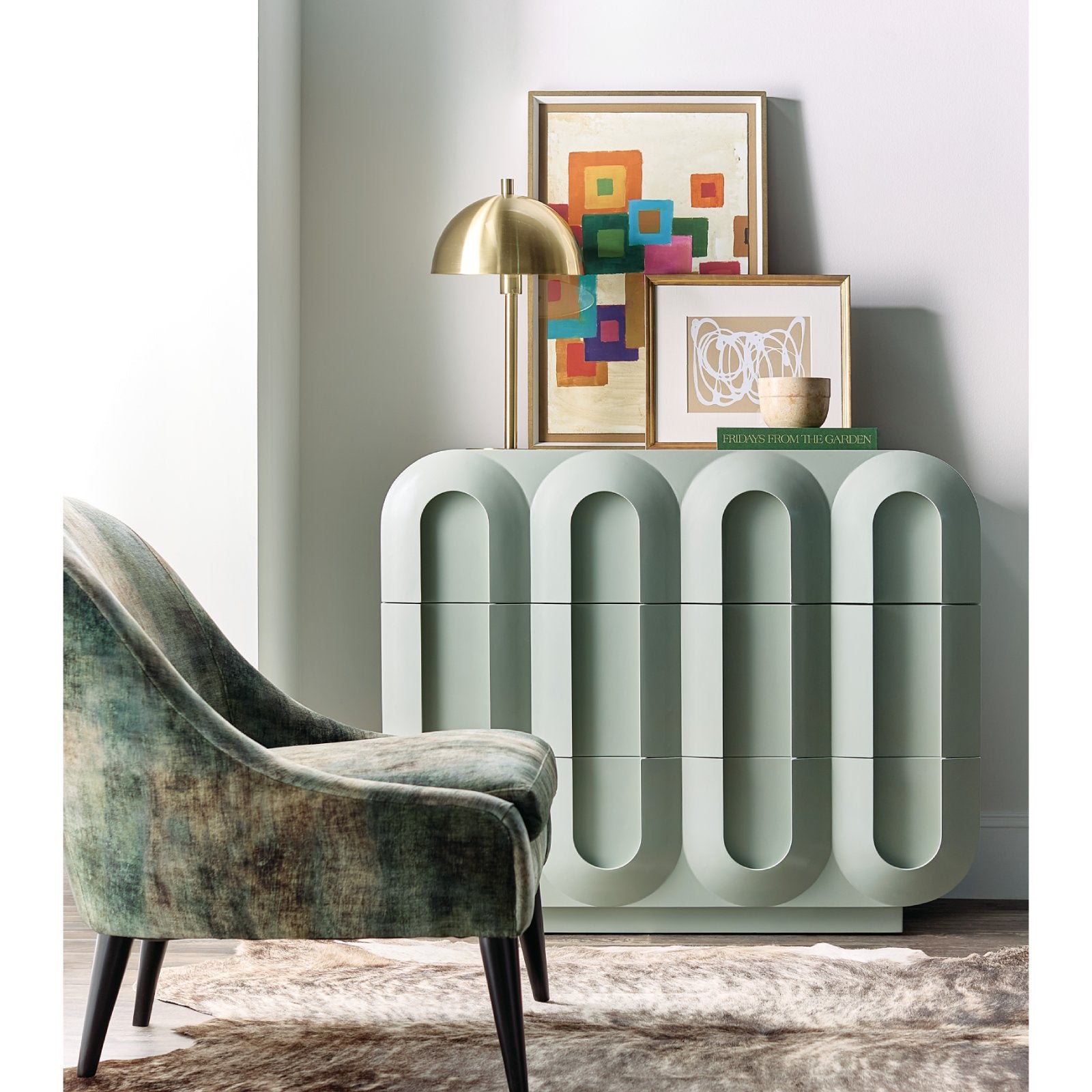 Hooker Furniture Commerce and Market Groove Three-Drawer Chest