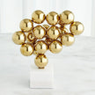 Global Views Brass Sphere Sculpture