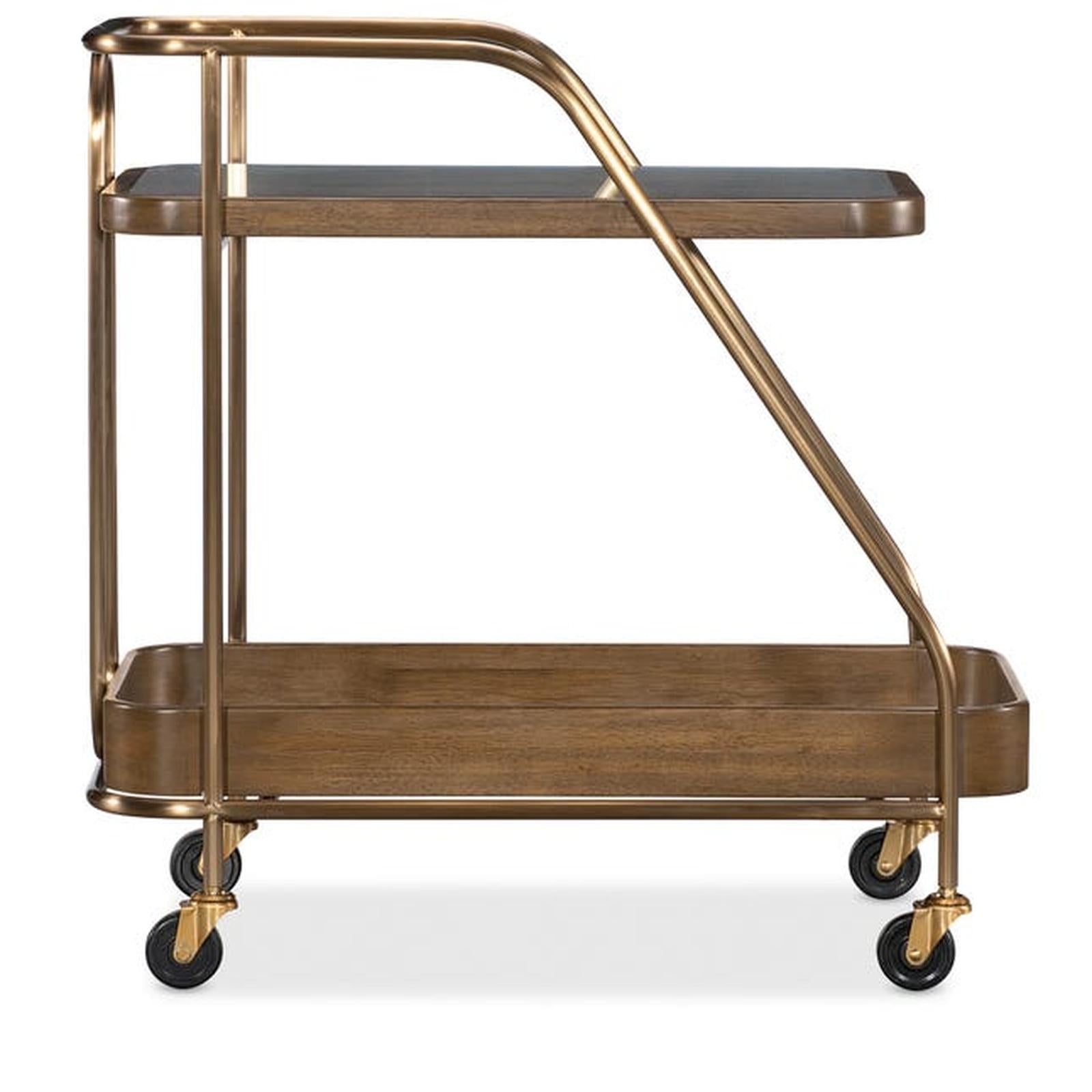 Hooker Furniture Commerce and Market Walnut Wine and Bar Cart