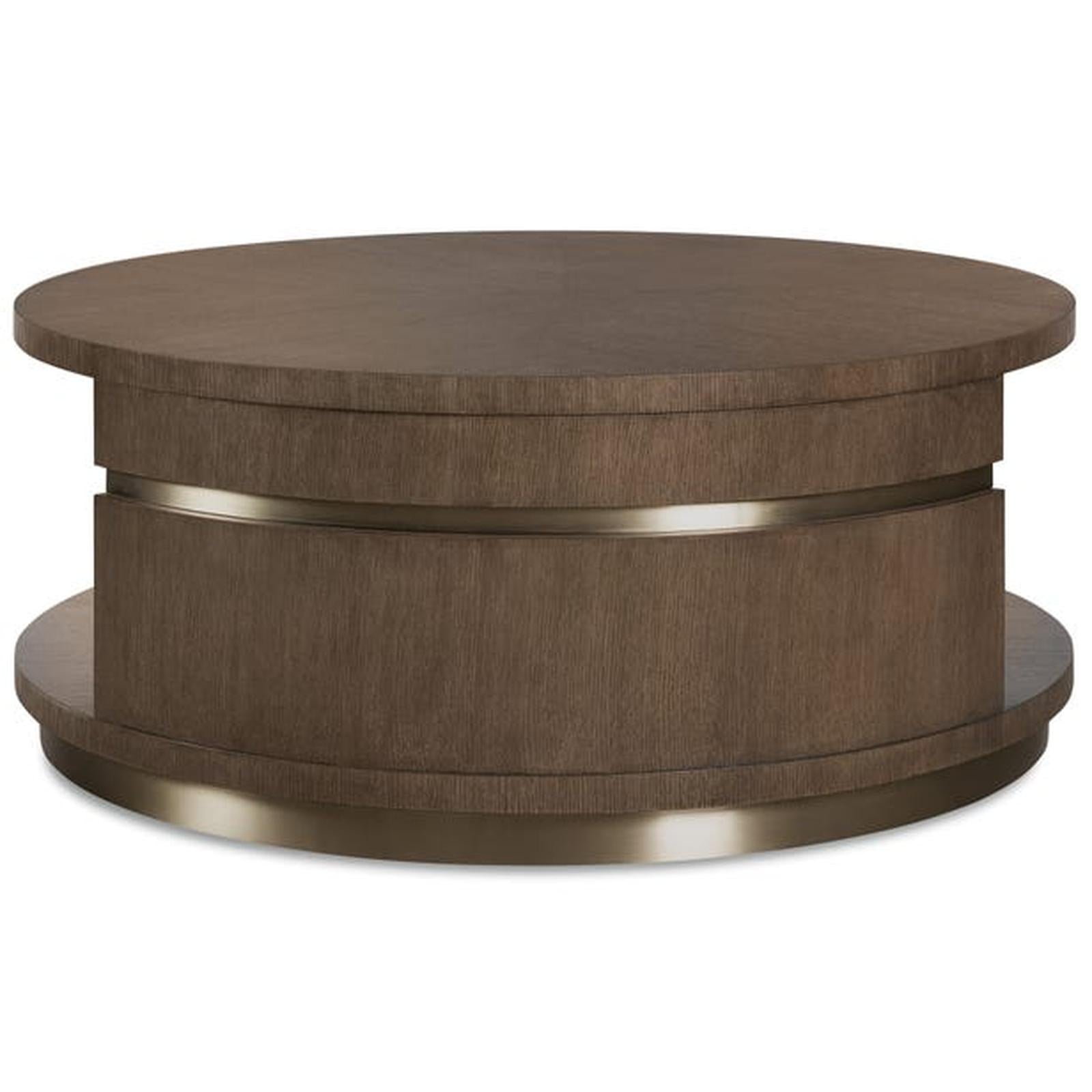 Hooker Furniture Commerce and Market Roll With It Round Cocktail Table