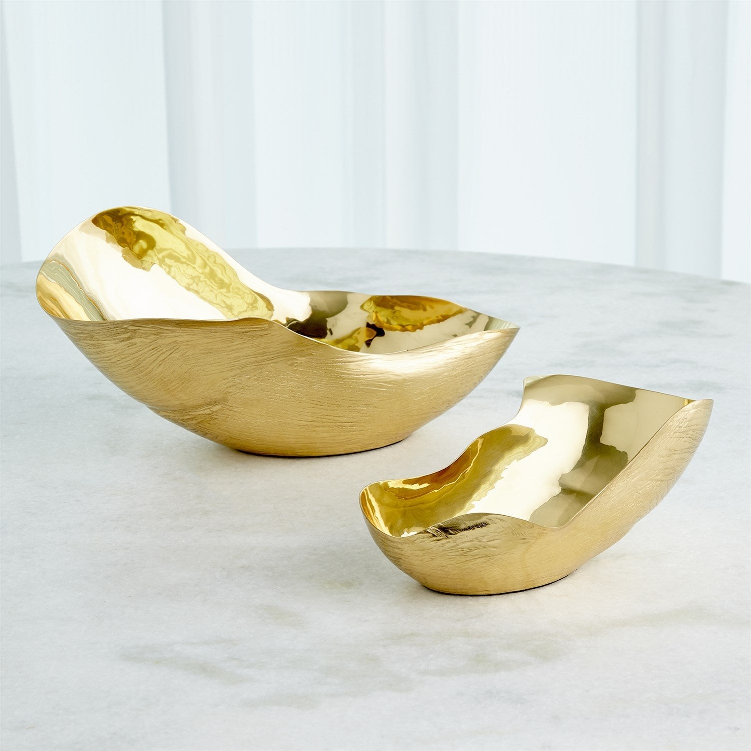 Global Views Brass Free Form Bowl