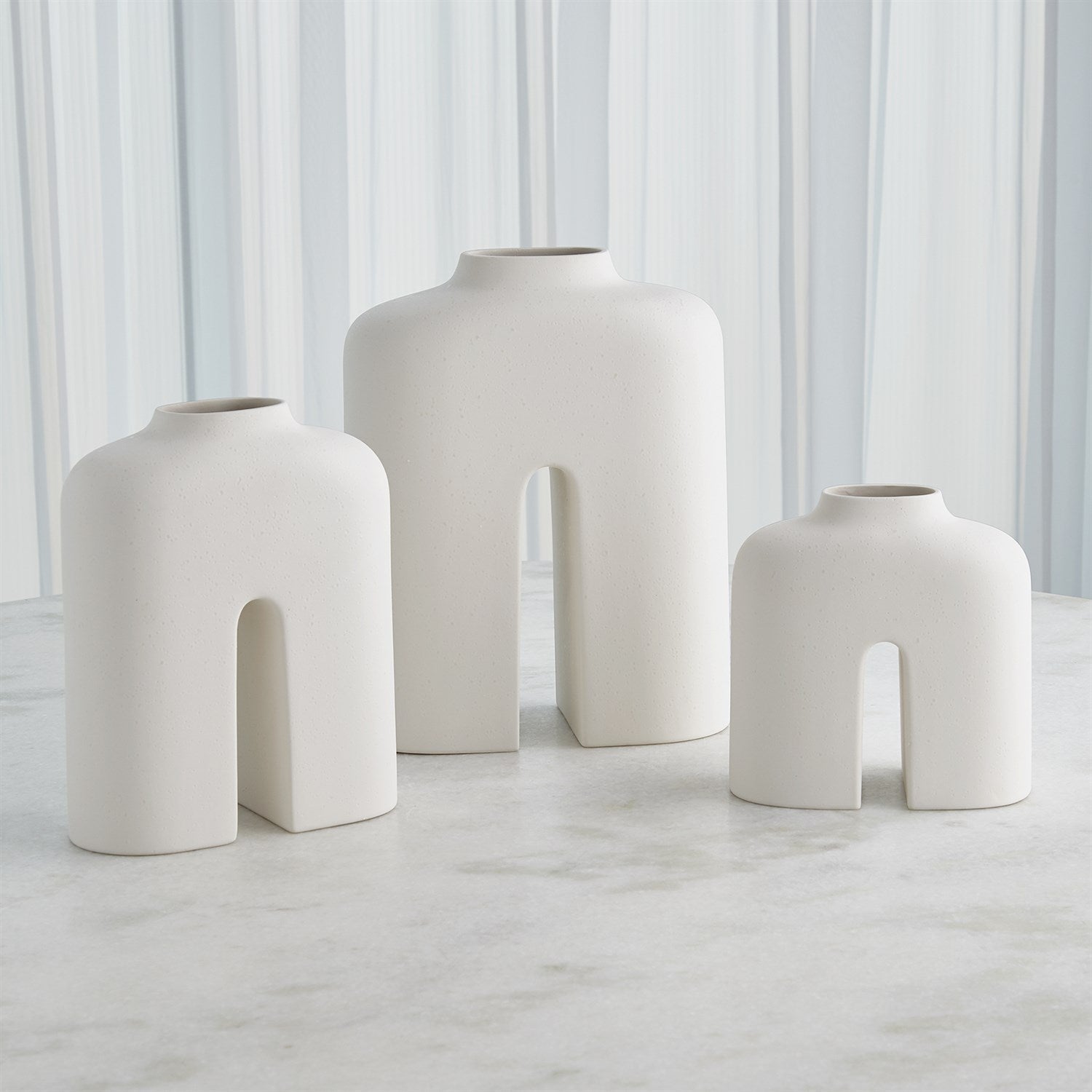 Global Views White Cream Guardian Vase