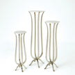 Global Views Matte White Chiseled Orb Vase
