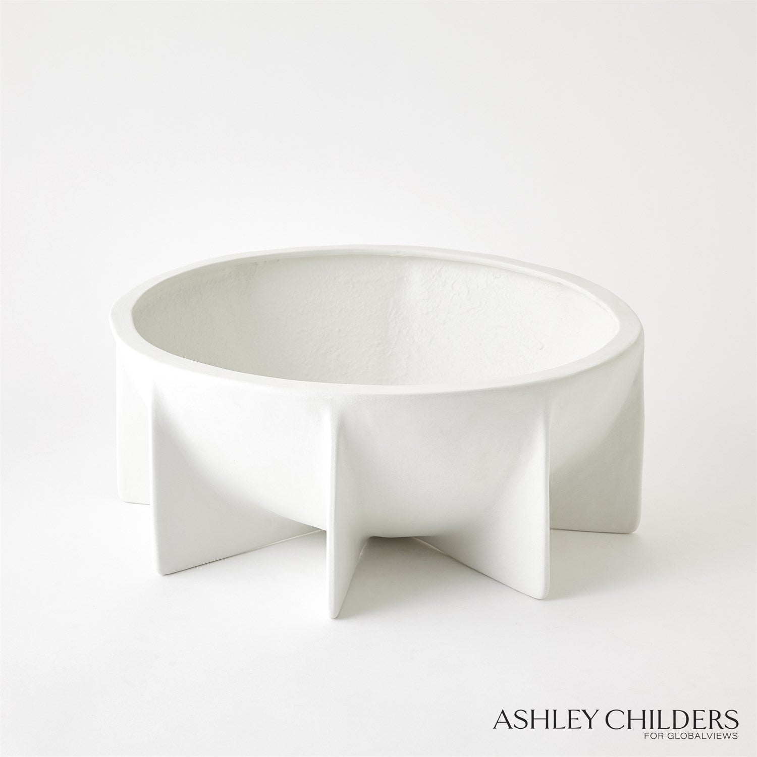 Global Views Matte White Nove Bowl