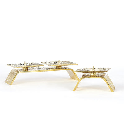 Global Views Brass Torch Candleholder