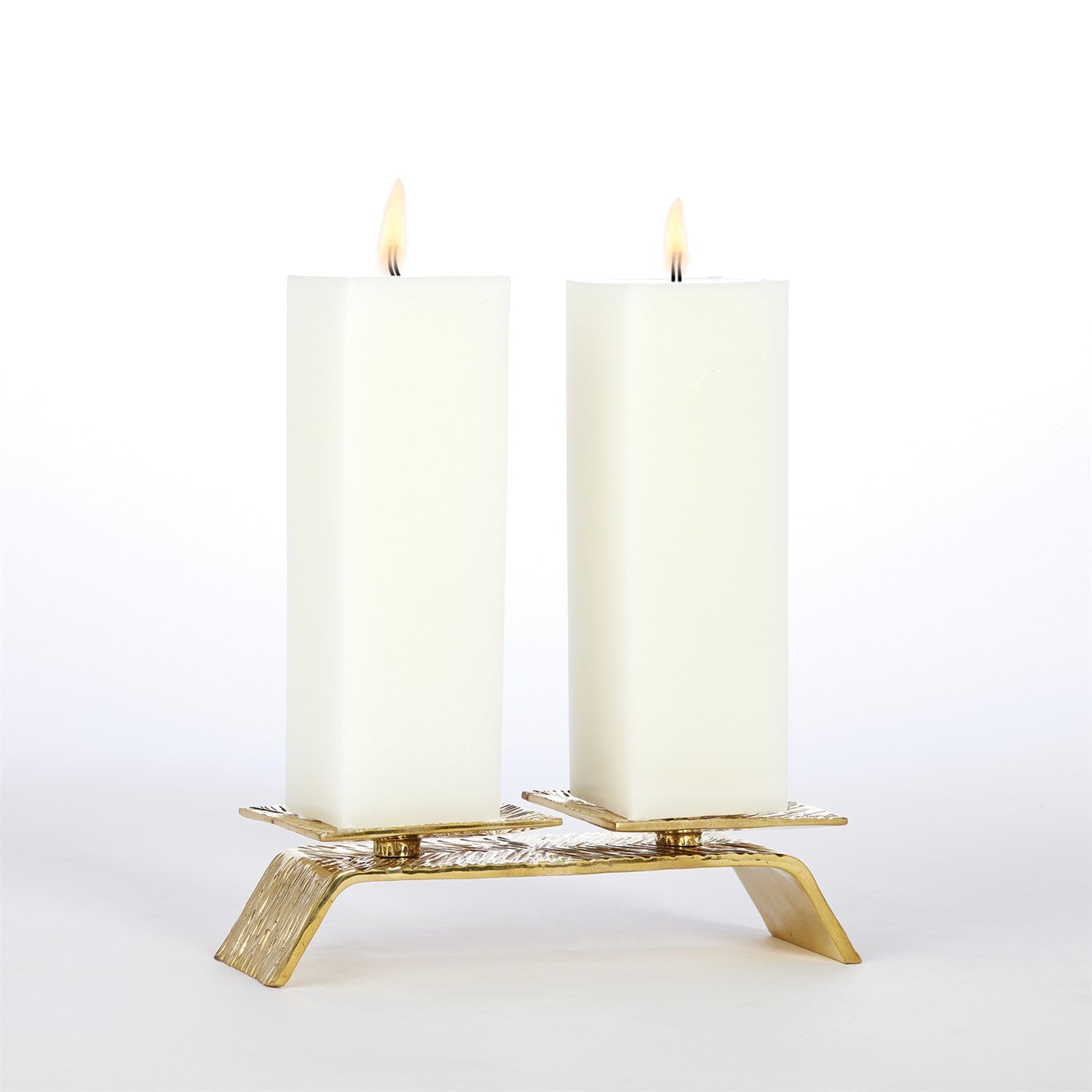 Global Views Brass Torch Candleholder