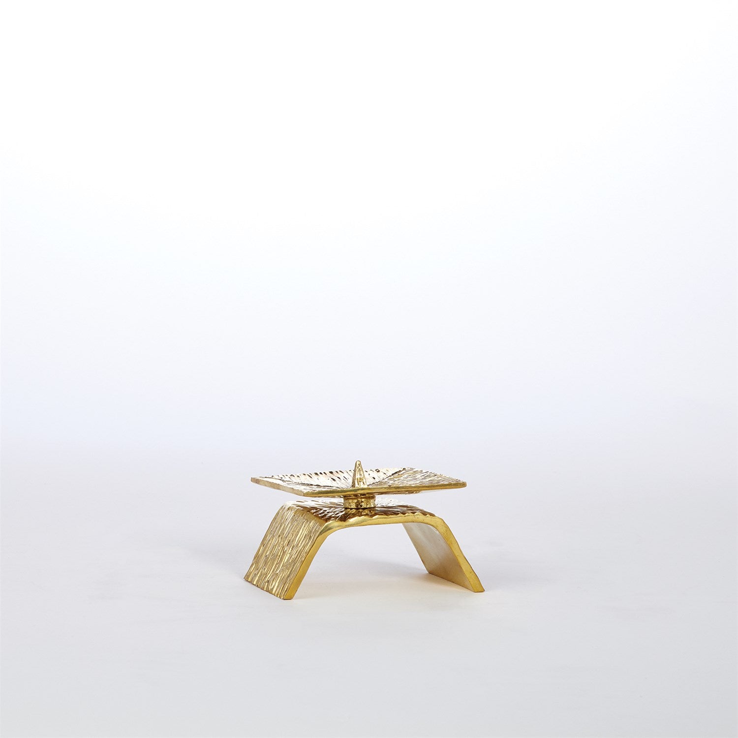 Global Views Brass Torch Candleholder