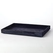 Global Views Blue Hair-on-Hide Tray