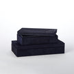 Global Views Blue Hair-on-Hide Box Clearance