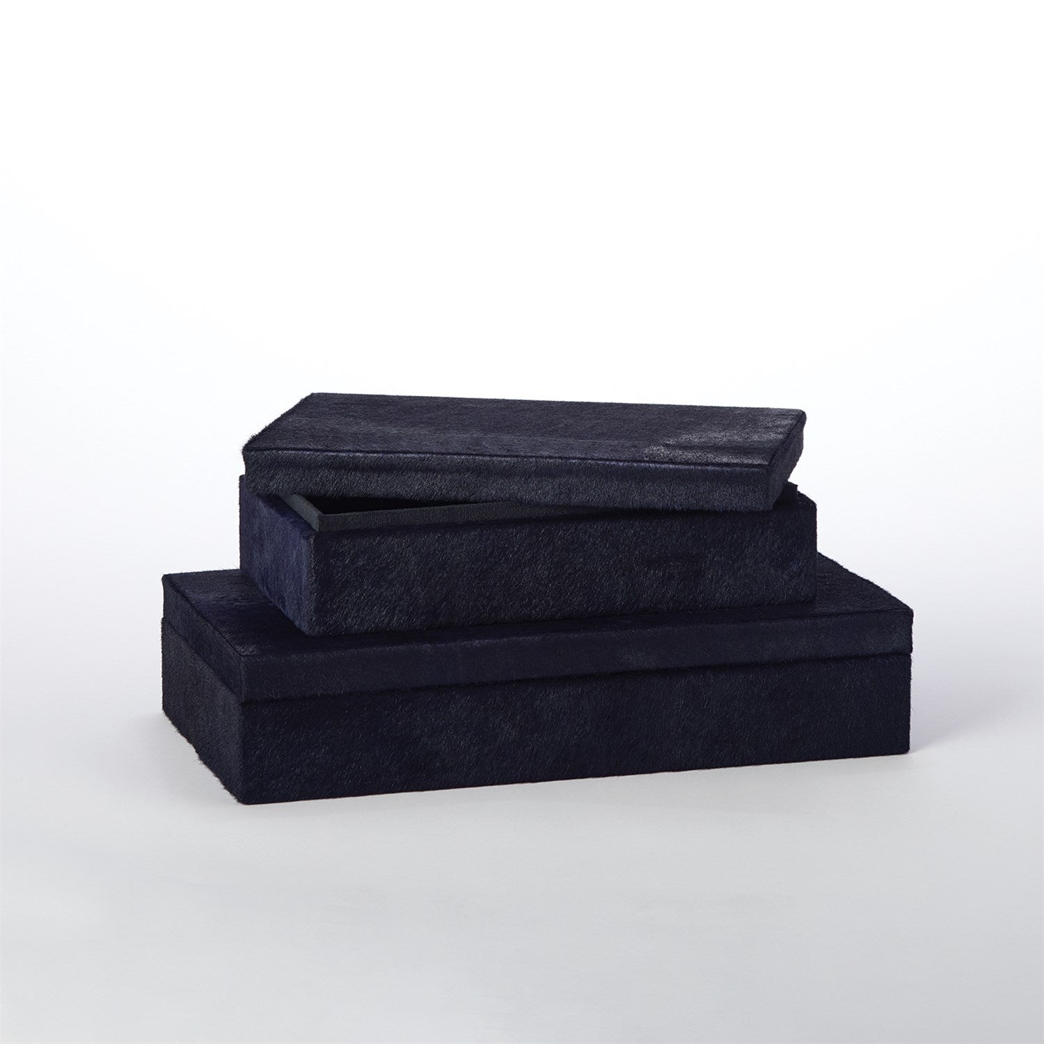Global Views Blue Hair-on-Hide Box Clearance