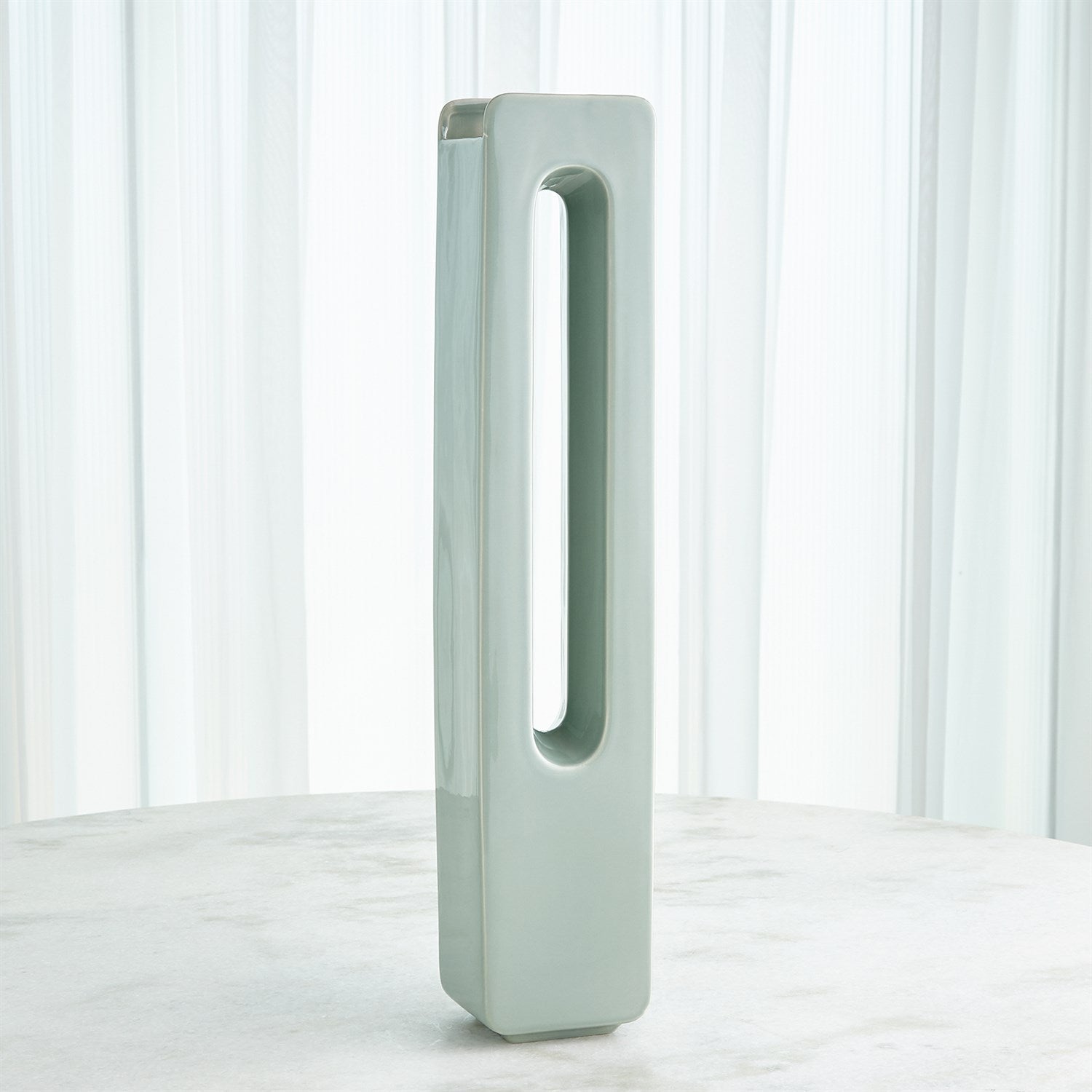 Global Views Lambs Ear Rectangle Vase