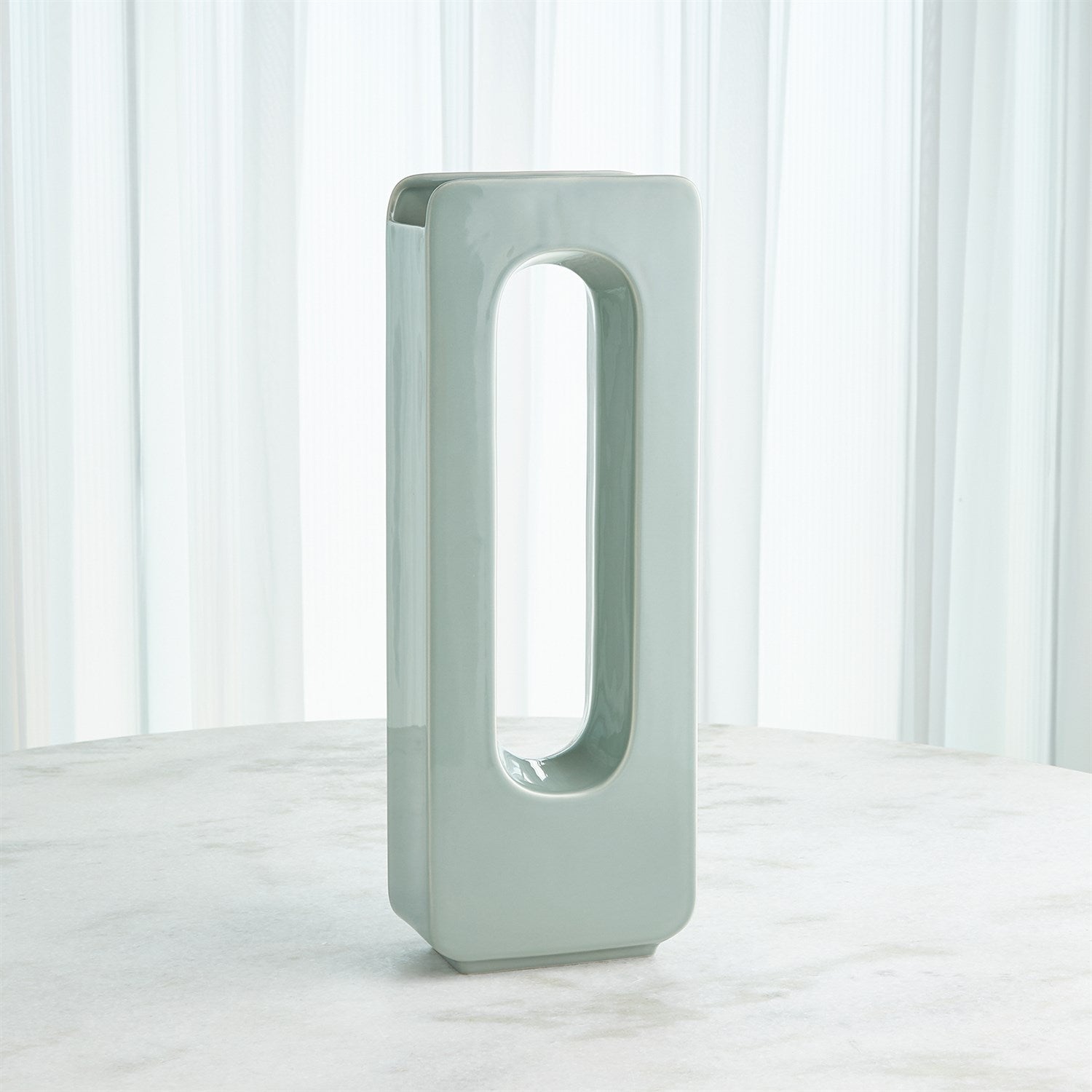 Global Views Lambs Ear Rectangle Vase