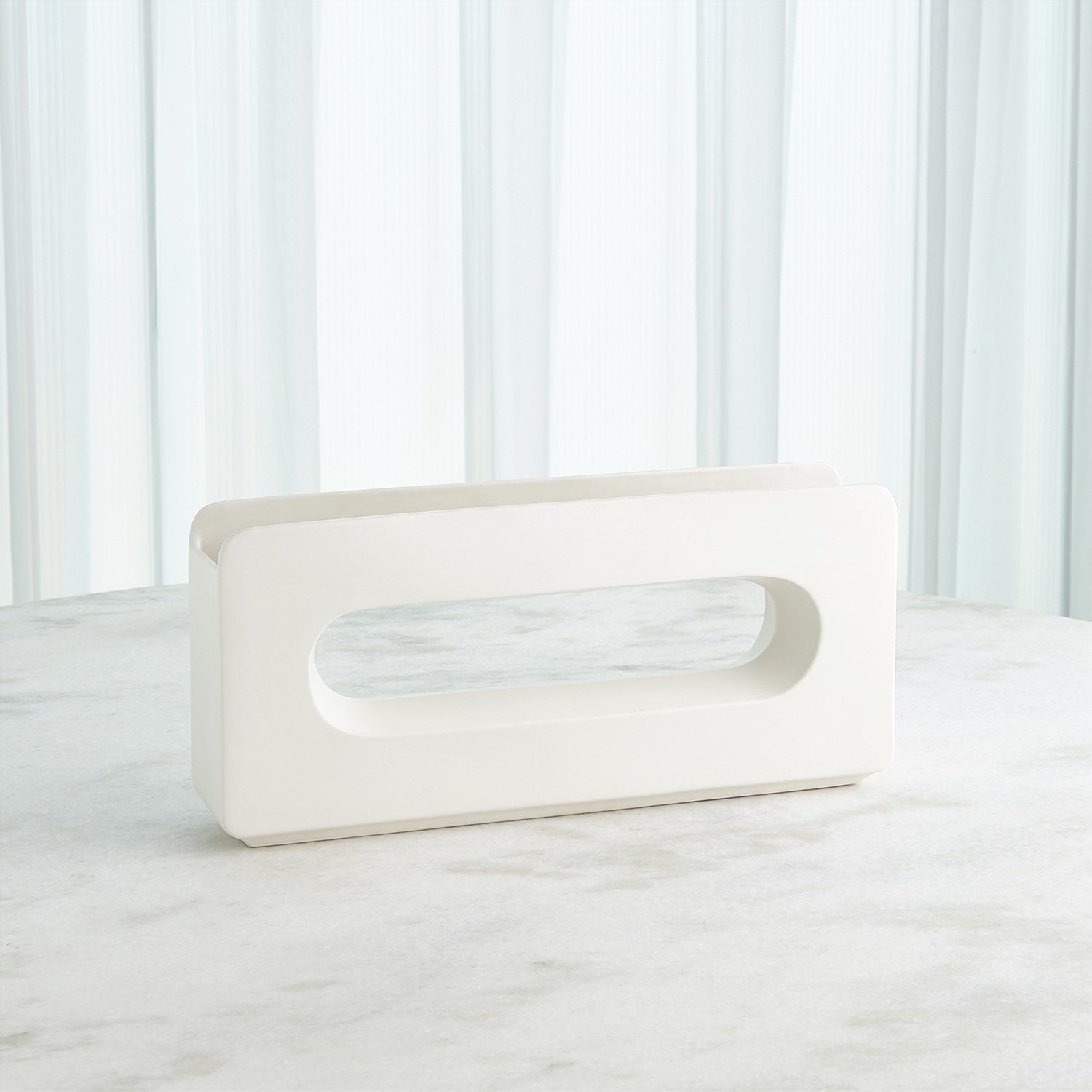 Global Views White Rectangle Vase