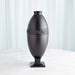 Global Views Greek Key Vase & Bowl - Black